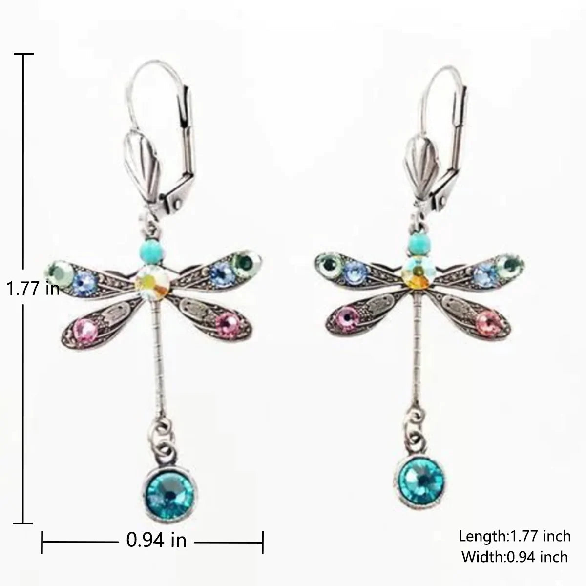 Pendientes de libélula tallados encantadores para un look elegante
