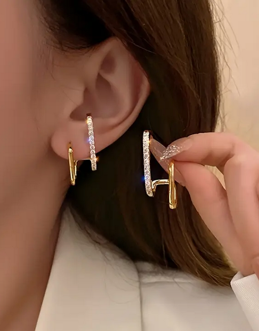 Pendientes de strass glamurosos para cualquier ocasión