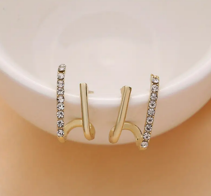 Pendientes de strass glamurosos para cualquier ocasión