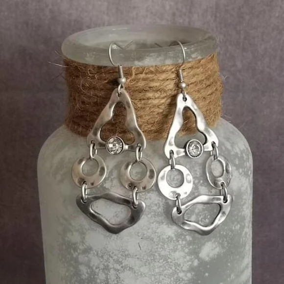 Pendientes Étnicos de Plata Antigua