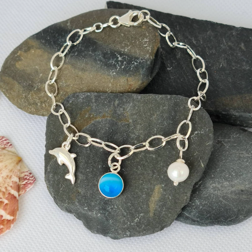 Pulsera retro inspirada en el océano