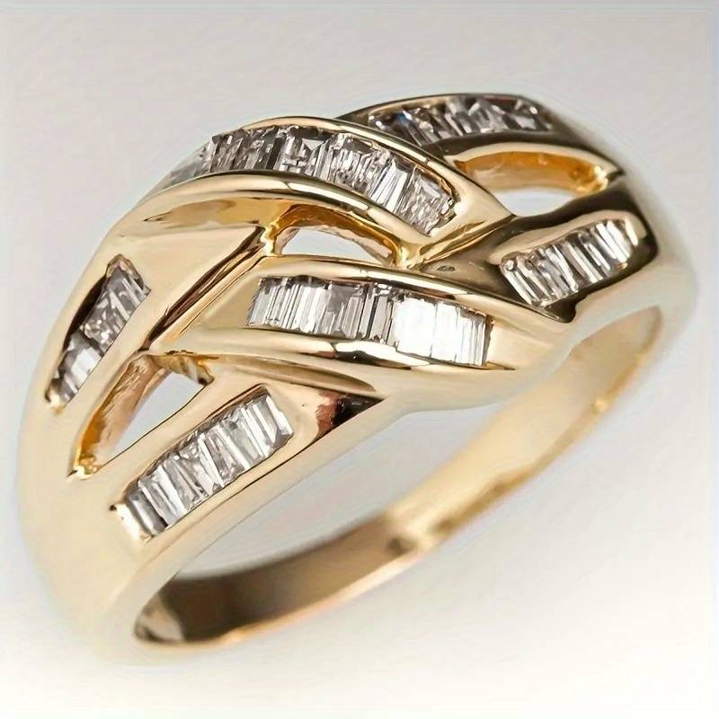 Anillo vintage fascinante con un brillo único