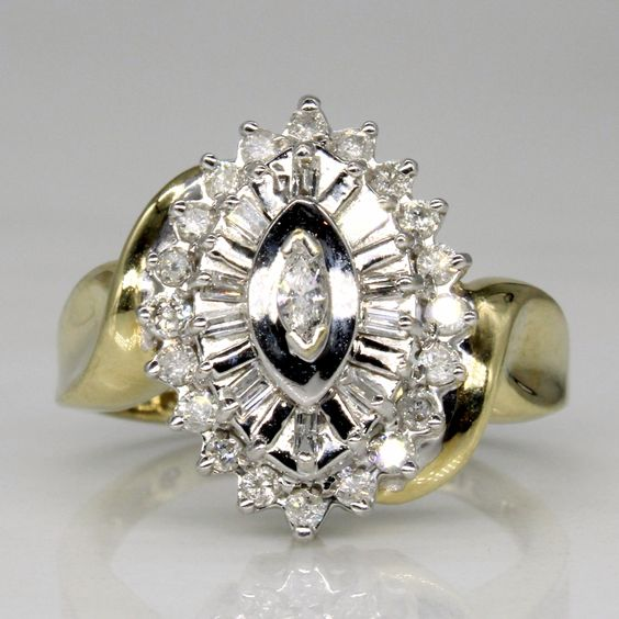 Anillo de oro con cristal brillante para una elegancia radiante