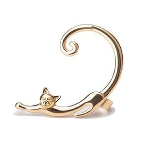 Elegantes pendiente de lujo plateado para gatos con estilo