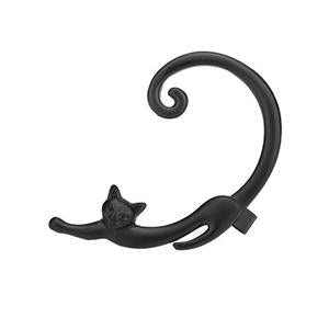 Elegantes pendiente de lujo plateado para gatos con estilo