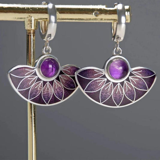 Pendientes Mandala Boho Elegantes en Plata de Violette