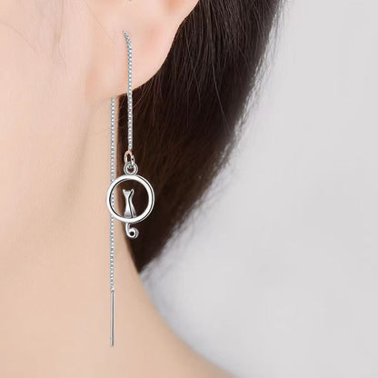 Pendientes juguetones con un toque de amor por los gatos