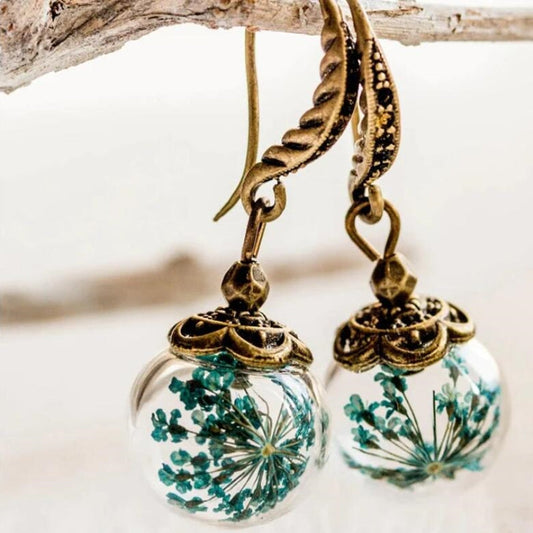 Pendientes de cristal vintage elegantes de Blume