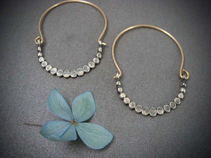 Pendientes Boho elegantes de metal cúbico de alta calidad
