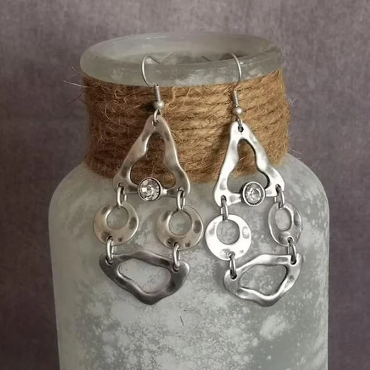 Pendientes Étnicos de Plata Antigua