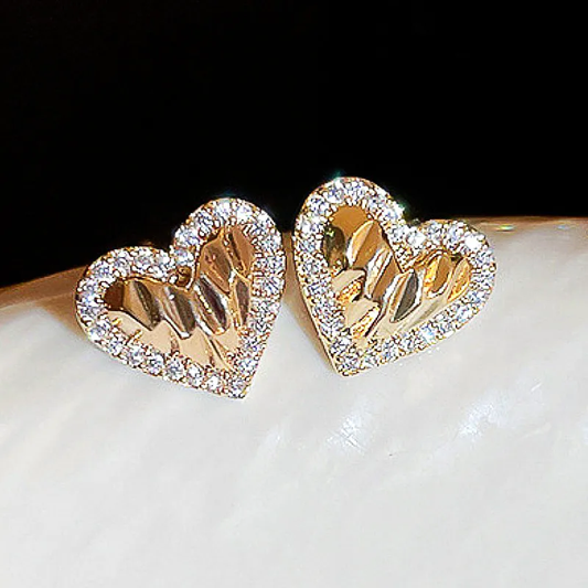 Pendientes elegantes de Bright Hearts para una aparición radiante