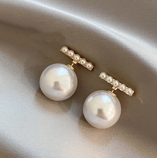 Pendientes Elegantes de Perlas Gold-T para Cualquier Ocasión