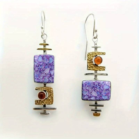 Pendientes Lila Stein Vintage Encantadores - Elegancia Atemporal