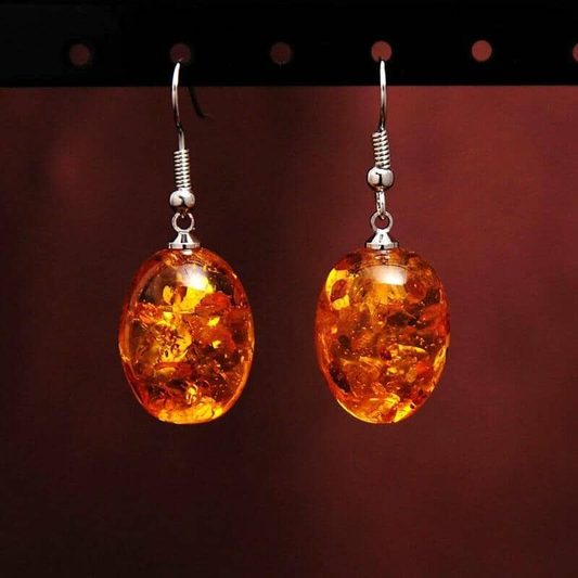 Pendientes de cristal de fuego vintage elegantes para un toque de glamour